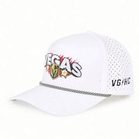 Casquette Snapback Sportive Personnalisée pour Homme en Nylon à 5 Panneaux, Imperméable, Découpée au Laser et Perforée avec Trous, Chapeau Gorras à Fermeture à Clip
