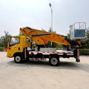 Nouvelle condition de plate-forme aérienne montée sur camion à flèche télescopique Diesel hauteur de travail de 32m véhicule d'exploitation à haute altitude - Product Image 6