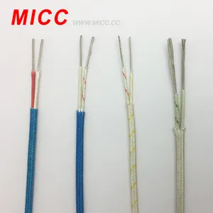 MICC KCA-FG/FG-2*4/0.65 Thermocouple Extension wire fiberglass insulation compensation cable with high temperature high quality