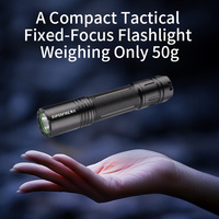 Lampe torche tactique LED rechargeable en alliage d'aluminium, étanche IP44, portable, certifiée ROHS, USB, EDC, logo personnalisé, camping, 280 lumens
