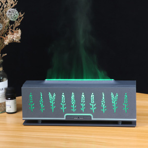 Humidificador de Aromaterapia con Llama de Chimenea Simulada de Lujo, con Control Remoto, Luz de 7 Colores, Difusor de Aceites Esenciales - Product Image 1