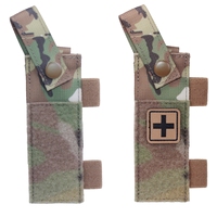 Bolsa Táctica para Tijeras y Marcador con Parche de Moral, Mini IFAK Médico de Campo para Chaleco Táctico MU