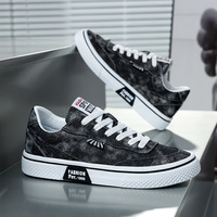 Chaussures en toile pour hommes, coupe basse, décontractées, respirantes, semelle plate, antidérapantes et résistantes à l'usure, baskets simples et confortables