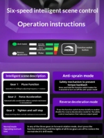 Siap Kirim Bor Impak Tanpa Kabel Profesional 70Nm Smart Brushless dengan Set Perkakas Tenaga Baterai Isi Ulang