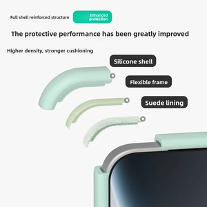 Funda de Silicona Líquida Mate Compatible con <span class=keywords><strong>Honor</strong></span> Magic8 Pro y X500 Pro, Color Sólido, Diseño Simple a Prueba de Golpes - Product Image 4