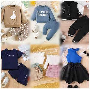 全新服装库存 <span class=keywords><strong>1</strong></span>至14岁儿童服装供应商 Ropa De Bebe，工厂批发婴儿服装成包 - Product Image 1