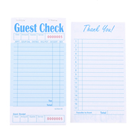 Carnet de commandes personnalisé avec logo imprimé pour restaurant, bloc-notes pour serveurs, idéal pour le service de restauration professionnel