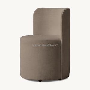 Sassanid OEM moderno contemporáneo francés Art Deco comedor Reynaux curva tela Silla de comedor - Product Image 3