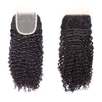 Fermeture en Dentelle Suisse Transparente Abordable 4x4 5x5 13x4 13x6 Cheveux Humains Brésiliens Couleur Naturelle Frontale en Dentelle