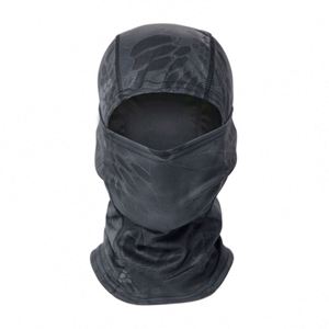 Masque intégral personnalisé à imprimé crâne camouflage, masque de moto à un trou - Product Image 5