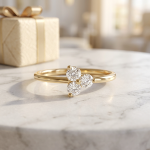 แหวนเพชรแล็บโกรว์ 14K 18K ทรงกลมเจียระไนบริลเลียนท์ VVS1 เจียระไนอย่างดีเยี่ยม โรแมนติก สำหรับผู้หญิง งานหมั้น งานแต่งงาน เครื่องประดับสำหรับงานปาร์ตี้ - Product Image 5