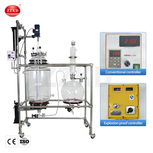 Reactor de cristalización de vidrio encamisado con presión negativa de 50L CE, reactor de cristalización con filtro - Product Image 4