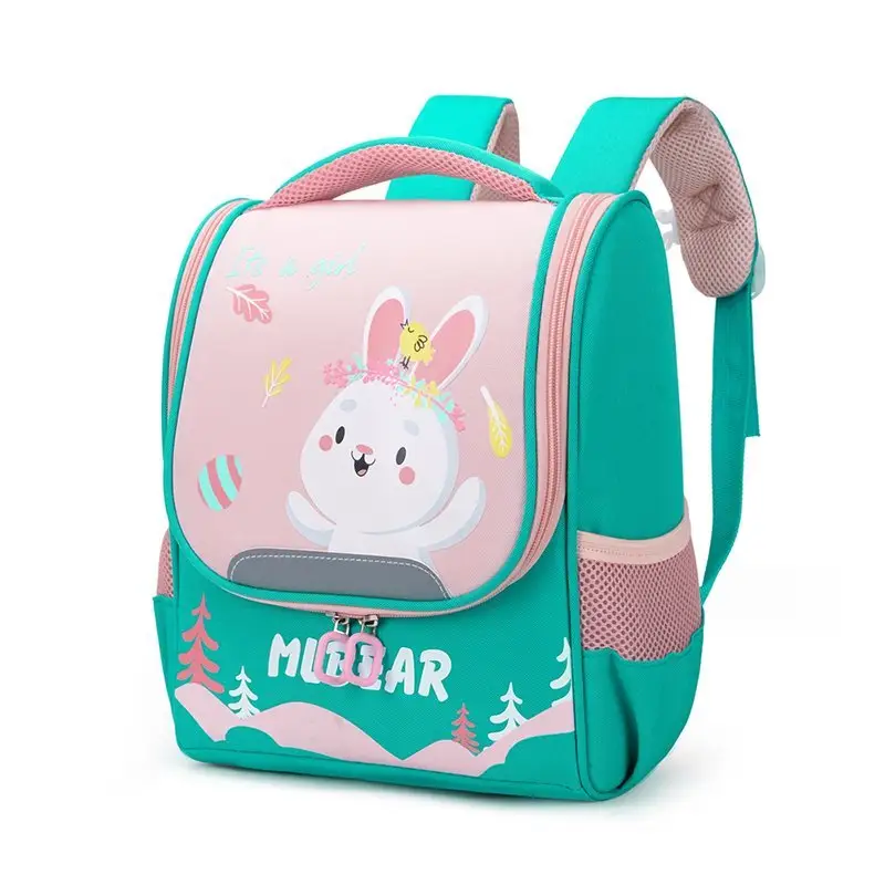 Little Rabbit Cute Cartoon Children Simple Shoulder Children's Backpack School 1pc/poly Bag Fashion Customized Logo Acceptable