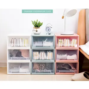 Plastic Drawer Storage New Design Plastic PP Clothes Organizer Clothes 3-tier Plastic Storage Drawers