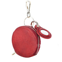Avec Air Tracker Tag Location Tracker Leather Zipper Women's Coin Purse Multifunctional Travel and Outdoor Keychain Bag