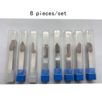 Kit d'outils Hejia à revêtement DLC haute vitesse OEM/ODM, outils de tournage externe de diamètre 3/8, traitement thermique HRC68, modèle HSS 80R pour CNC