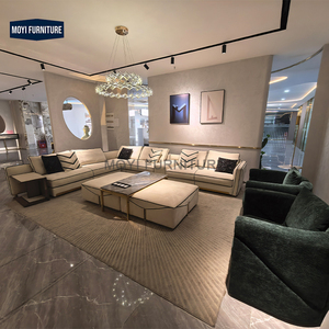 MOYI, tela de cuero de alta calidad moderna de lujo, <span class=keywords><strong>Capri</strong></span> de lujo, sofá de sala de estar Simple, muebles de sala de estar para Villa - Product Image 5