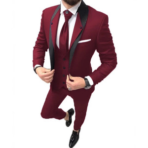<span class=keywords><strong>Traje</strong></span> de negocios de <span class=keywords><strong>tres</strong></span> <span class=keywords><strong>piezas</strong></span> para hombre <span class=keywords><strong>azul</strong></span> <span class=keywords><strong>marino</strong></span>, <span class=keywords><strong>traje</strong></span> de negocios de talla grande, transpirable, con parte delantera plana - Product Image 3