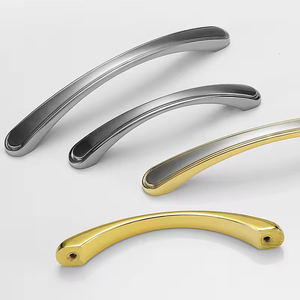 Modern China Zinc Alloy Handles Cabinets <strong>Drawers</strong> Wardrobes Dressers Bathrooms Living Rooms-Available Brass Steel Stainless Steel - Product Image 1