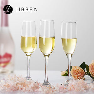 Copa <span class=keywords><strong>de</strong></span> vino <span class=keywords><strong>de</strong></span> cristal <span class=keywords><strong>de</strong></span> lujo personalizable LIBBEY, copas modernas con etiqueta privada para flautas <span class=keywords><strong>de</strong></span> champán - Product Image 2