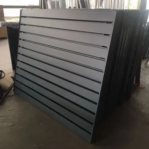 Clôture à lamelles en Aluminium personnalisée, panneau de clôture à persiennes horizontales en Aluminium