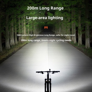 Lumière de sécurité pour vélo en alliage d'aluminium, rechargeable par USB, LED, étanche, 600-1500 <span class=keywords><strong>lumens</strong></span>, accessoires de cyclisme, phare avant - Product Image 3