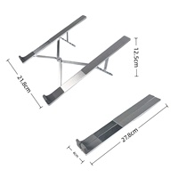 Support portable multifonction en alliage d'aluminium pour ordinateur portable, réglable en hauteur, pliable, support de bureau, fixation pour tableau de bord, pour utilisation sur bureau