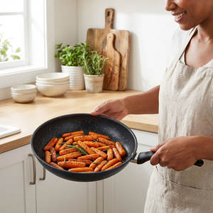 Poêle à frire antiadhésive E-<span class=keywords><strong>TOP</strong></span> en fonte, texture granit suisse, poêle à omelette, batterie de cuisine saine en <span class=keywords><strong>pierre</strong></span>, poêle de <span class=keywords><strong>chef</strong></span>, sans PFOA - Product Image 4