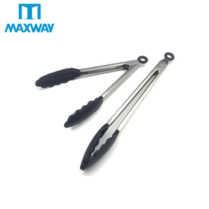 Pinzas de Cocina de Acero Inoxidable Resistentes al Calor de 9 Pulgadas con Mango de Silicona para Pan, Carne y Otros Alimentos - Product Image 6