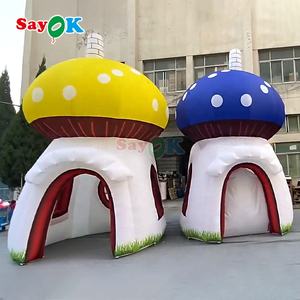 Sayok Free 3D Design Portable Oxford Tissu Gonflable Géant Maison Champignon Tente avec Souffleur D'air - Product Image 3