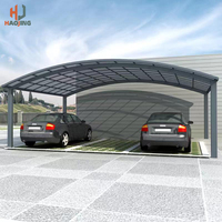 Nouveau design simple de carport en aluminium pour 2 voitures / Tente de stationnement pour voiture / Garage 6x6 en polycarbonate personnalisé