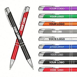 Stylo bille en métal aluminium personnalisé avec logo imprimé, largeur d'écriture, pour cadeaux d'affaires en gros, cadeaux promotionnels sur mesure - Product Image 4