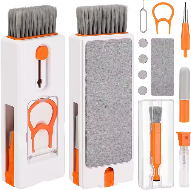 11-in-1 Anti-Dust Laptop Keyboard Cleaner Kit with Cleaning Brush for iPhone for AirPods Tablet & Computer