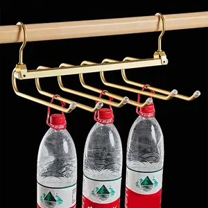 Support de rangement multifonctionnel pour cintre de <span class=keywords><strong>pantalon</strong></span> magique 6 en 1 pour les voyages à domicile <span class=keywords><strong>Porte</strong></span>-<span class=keywords><strong>pantalon</strong></span> en aluminium multicouche avec crochet rotatif à 360 ° - Product Image 5