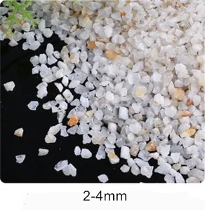 First Grade White Fused Quartz Sand 1-0mm with Sio2 99.9% for Lining Materials