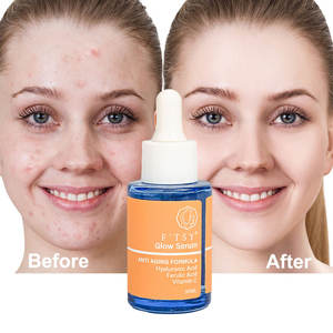 Rides visage sérum acial lueur vitamine C E B5 Anti-âge sérum à l'acide hyaluronique vitamine C acide hyaluronique sérum de soin de la peau - Product Image 5