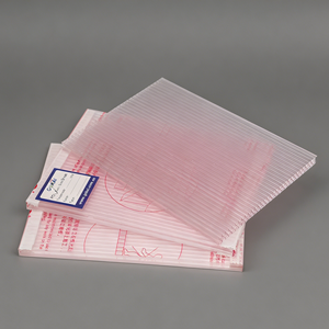 Plaque de polycarbonate <span class=keywords><strong>alvéolaire</strong></span> double paroi noire, résistante aux UV, transparente, pour toiture solaire - Product Image 3