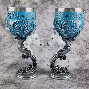 L Dragon Knight Mug Set Tankard Medieval Hell Demon Tyrannosaurus Rex Mug Medieval <strong>Gothic</strong> Vikings Souvenir Goblet Stuff - Product Image 4