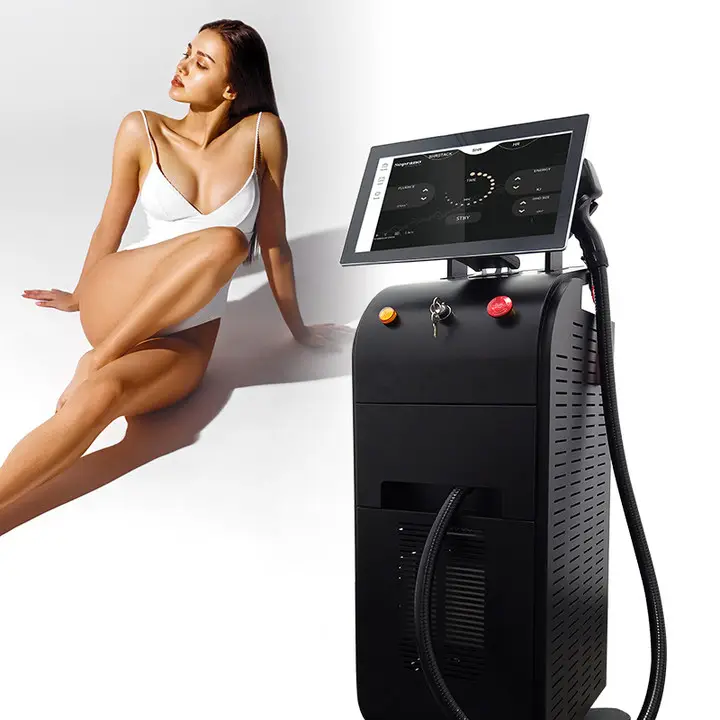 Lufenbeauty new products diode laser hair removal machine Salon Beauty Device use hair removal laser 3 wavelength titanium