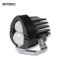 Systèmes d'éclairage LED pour voiture RUTENSE Ampoules LED automobiles Lentille à double couleur Projecteur Phares Feux de route Véhicule Moto Universel