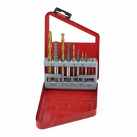 10pc Screw Extractor Left Hand Cobalt Drill Bit Set Removal Easy Out Broken Bolt Alloy Steel Screw Extractor