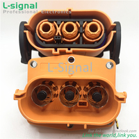 Conector de enchufe de plástico de alta tensión para EV, 100A, 125A, 200A, 250A, 300A, 350A, 400A, 450A, 1, 2 y 3 pines