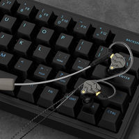 KG01 Casque de jeu filaire intra-auriculaire haute fidélité Casque d'écoute Micro de basse lourde Prise rotative Écouteurs pour l'écoute de la musique