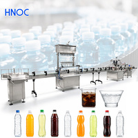 Machine de remplissage d'eau minérale à grande échelle HNOC, ligne de remplissage automatique de boissons liquides et de jus en bouteille