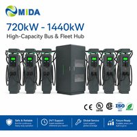 Hub de recharge rapide DC intelligent 600kW 720kW 1200kW avec interface CCS2 GBT haute performance pour opérateurs de bornes de recharge de véhicules électriques