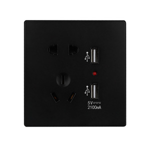 <b>Usb</b> <b>Socket</b> 86mm 5 Hole <b>With</b> <b>Usb</b> Port For Home Hotel Ktv - Product Image 3