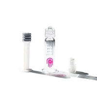 Piston pharmaceutique en métal doré de 1ml personnalisé Piston en plastique Luer Slip Lock Seringue préremplie en verre avec boîte d'emballage unique