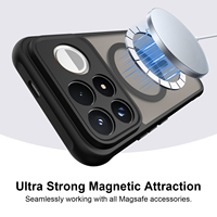 Étui de téléphone en PC dur antichoc 2 en 1 pour Xiaomi Poco F9, coque de protection magnétique ultra résistante