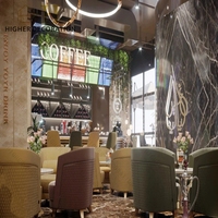 Ensemble de meubles de bar en métal et bois au design de boîte de nuit, avec bande lumineuse LED, accessoires de boîte de nuit avec éclairage