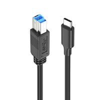 Convertidor de Puerto Cuadrado USB 3.0 Portátil, Adaptador de Cable Tipo C Macho a USB-B Macho para Computadora Portátil, Impresora, Escáner, Copiadora